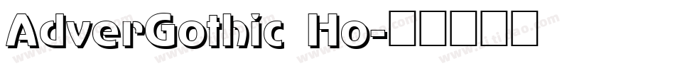AdverGothic Ho字体转换